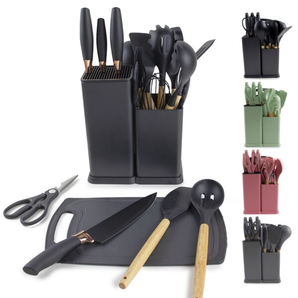 Conjunto utilidades para cozinha - preto - Imagem 3