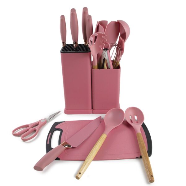 Conjunto de utilidades para cozinha - rosê - Imagem 2