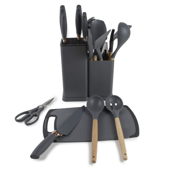 Conjunto de utilidades para cozinha - cinza - Imagem 2