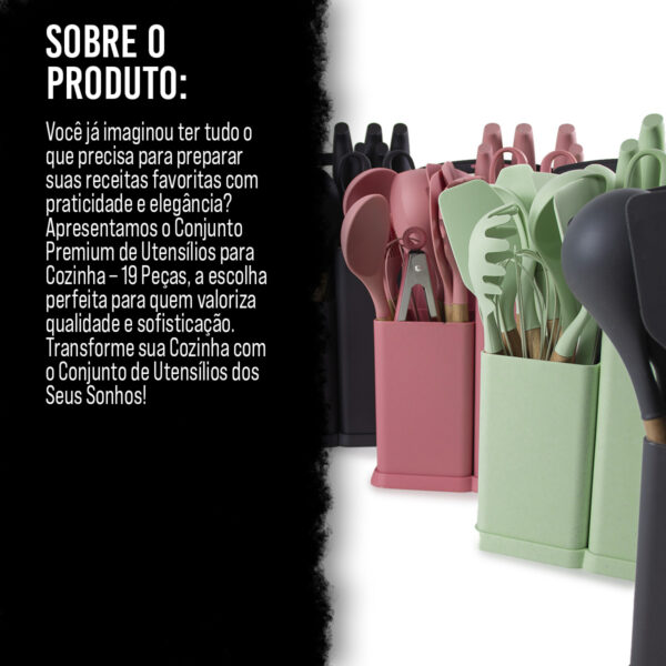 Conjunto de utilidades para cozinha - verde - Imagem 7