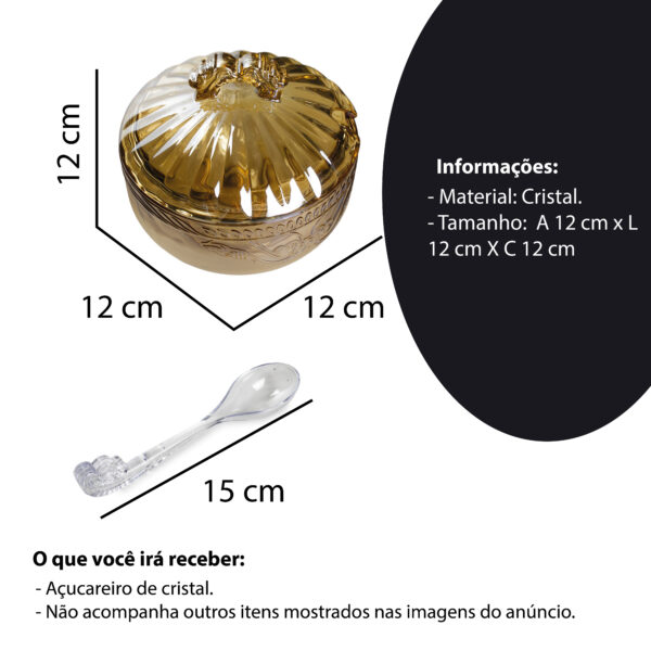 Açucareiro de cristal - Imagem 5