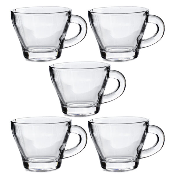 Jogo De Xícaras De Café Vidro 90ml - (Base)